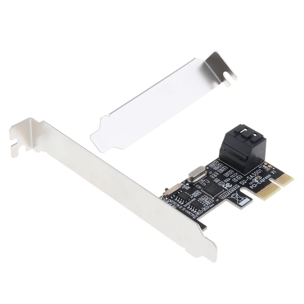 Адаптер адаптера PCI E Express 1x к Sata 3 0 III с 2 портами ASM1061|Платы расширения| |