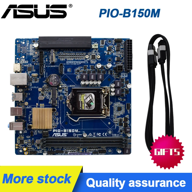 

Asus PIO-B150M Desktop motherboards LGA 1151 DDR4 M.2 graphics card slot supports 6/7th generation cpus Mini ITX Placa-mãe