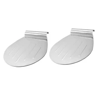 2 pcs stainless steel transfer cake tray moving plate bread pizza blade shovel bakeware pastry scraper baking tools