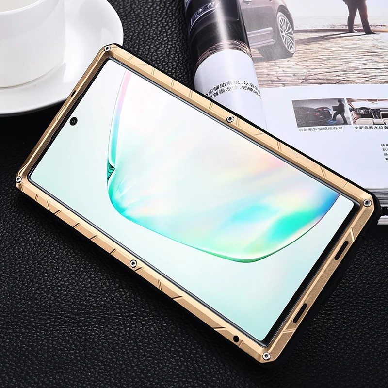 IMATCH оригинал для samsung Galaxy Note 10 10Plus + чехол жесткий алюминиевый металлический