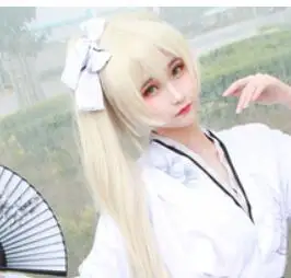 only wig Японские Женские кимоно юката с Obi классический цветочный принт Косплей костюмы Сексуальная Гейша ночной клуб Cos сценический костюм H9021 - Цвет: only wig