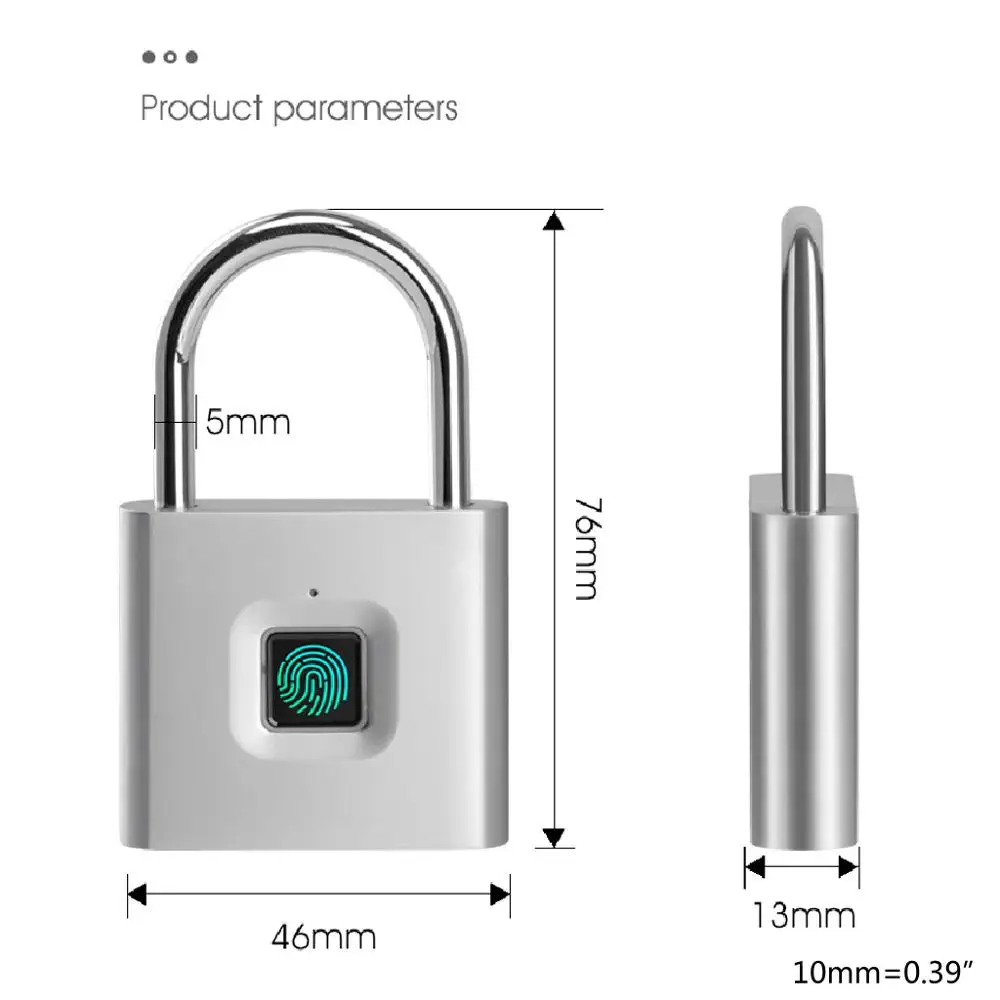 Дверной смарт-замок из цинкового сплава с защитой от отпечатков пальцев |