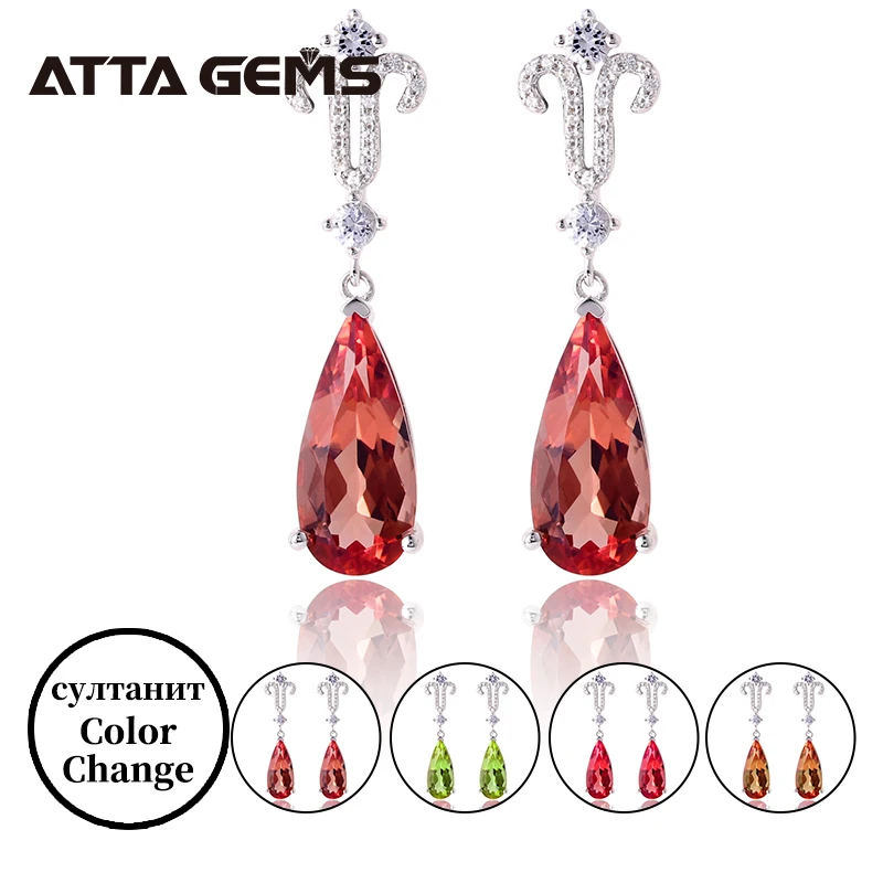 Женские серебряные сережки подвески из стерлингового серебра S925 пробы с