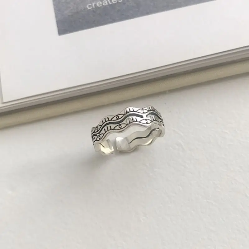 Silvology 925 пробы серебряные кольца с двойным глазом винтажные креативные шикарные