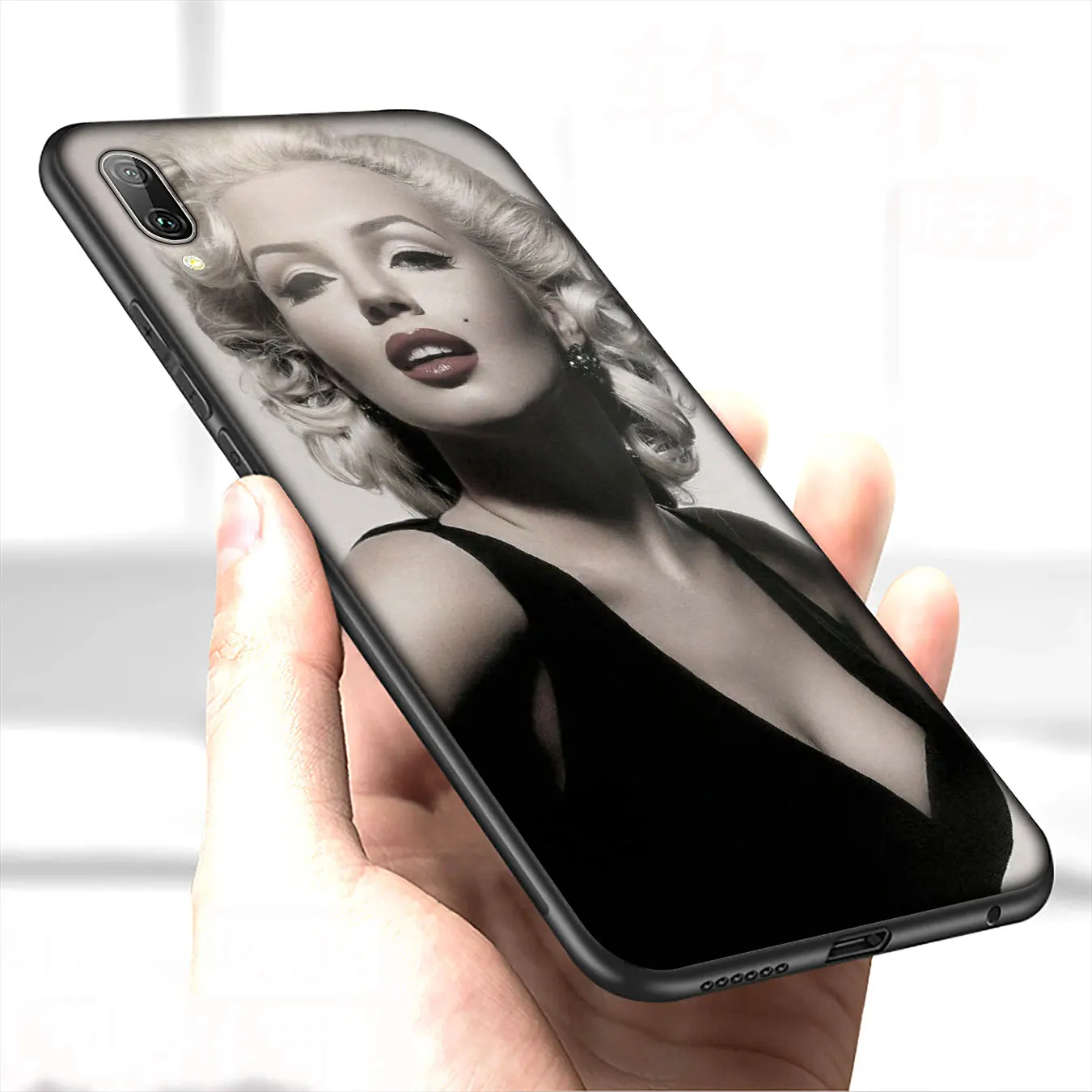 Мягкий силиконовый чехол IYICAO Мэрилин Монро для Huawei P30 P20 Pro P10 P9 Lite Mini 2017 2016 черный P