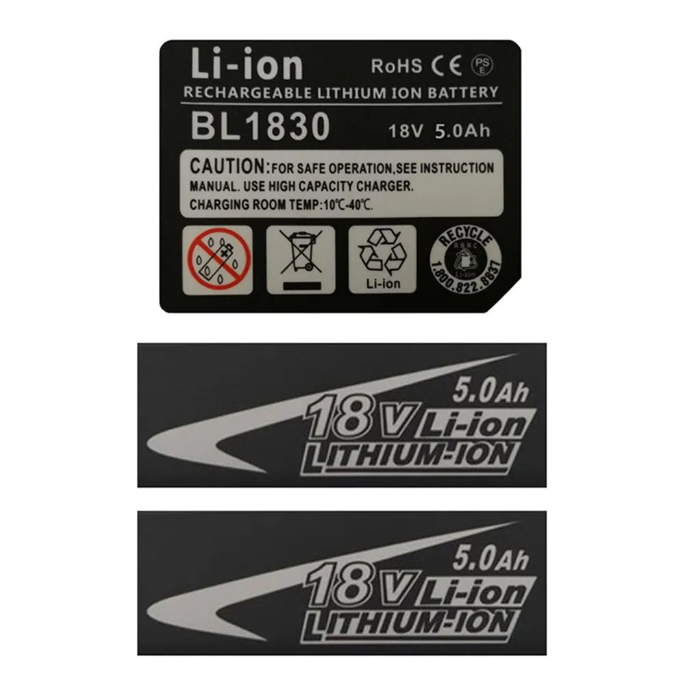 BL1830 Li-ion Battery Capacity Stickers Tags Labels Logo for Makita 18V 3Ah 4Ah 5Ah 6Ah Accessories | Электроника