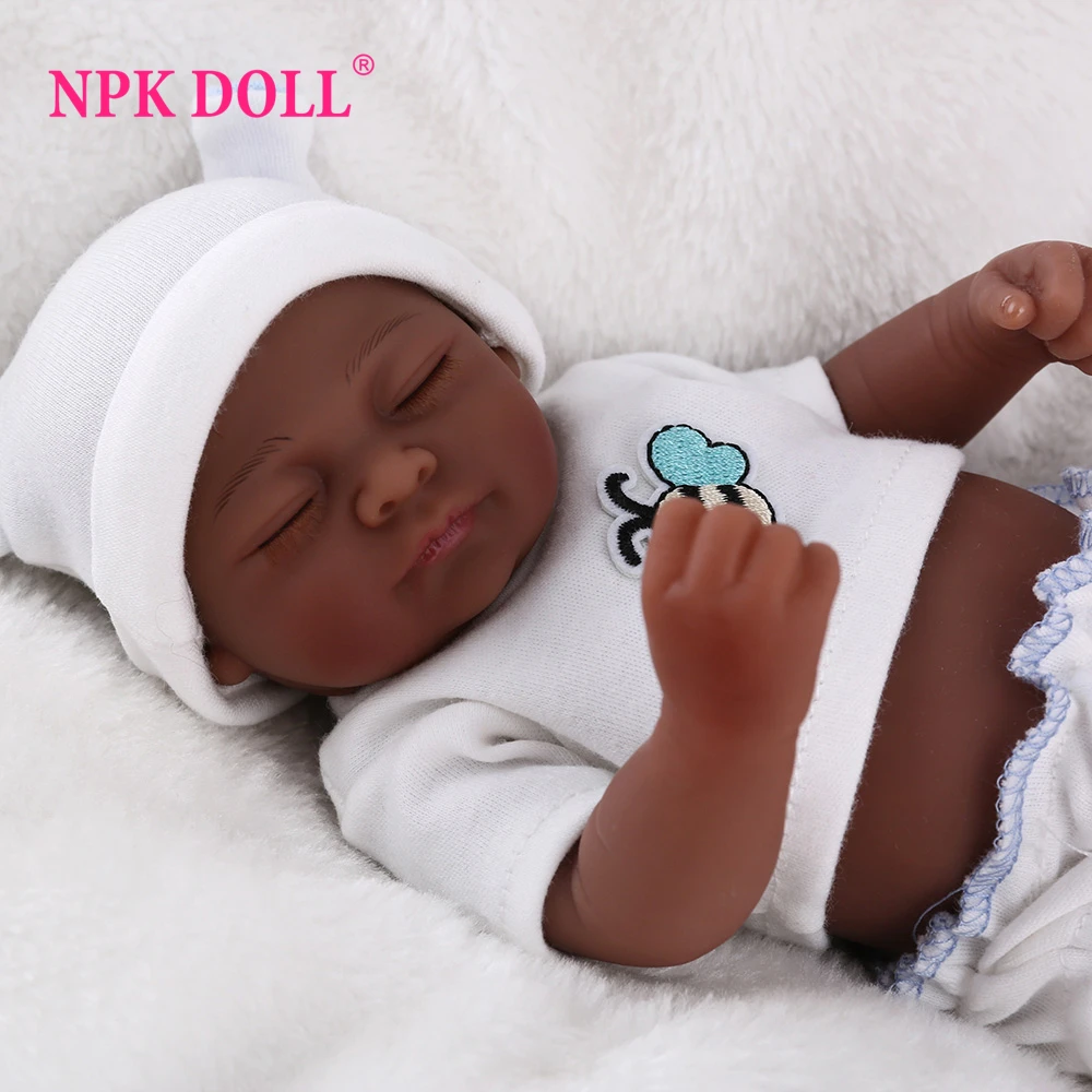 NPKDOLL Reborn Baby Doll игрушки мальчик 10 дюймов подарок силиконовые полностью виниловые