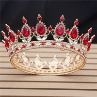 30 options crystal tiaras bride wedding crown royal queen king round diadem bridal headpiece pageant hair jewelry head accessory