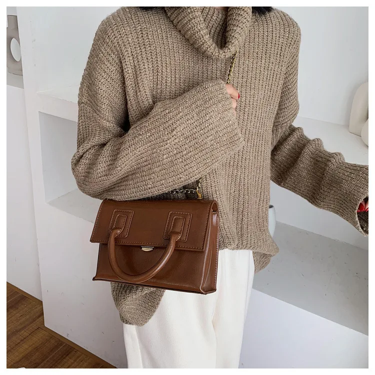 

Designer Luxury women tote Handbags autumn new chain messenger bag retro small square fashion luxury crossbody shoulder bag