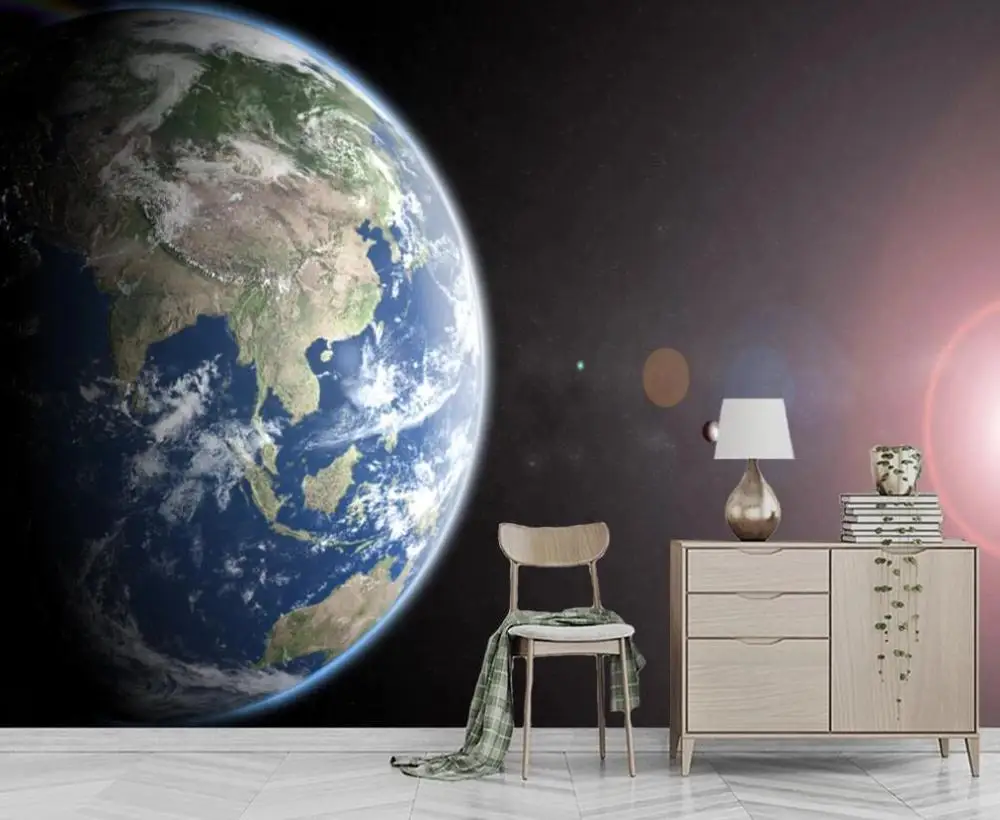 Фотообои на заказ 3D фантазия Космическая Звезда воздушный пузырь ТВ фон