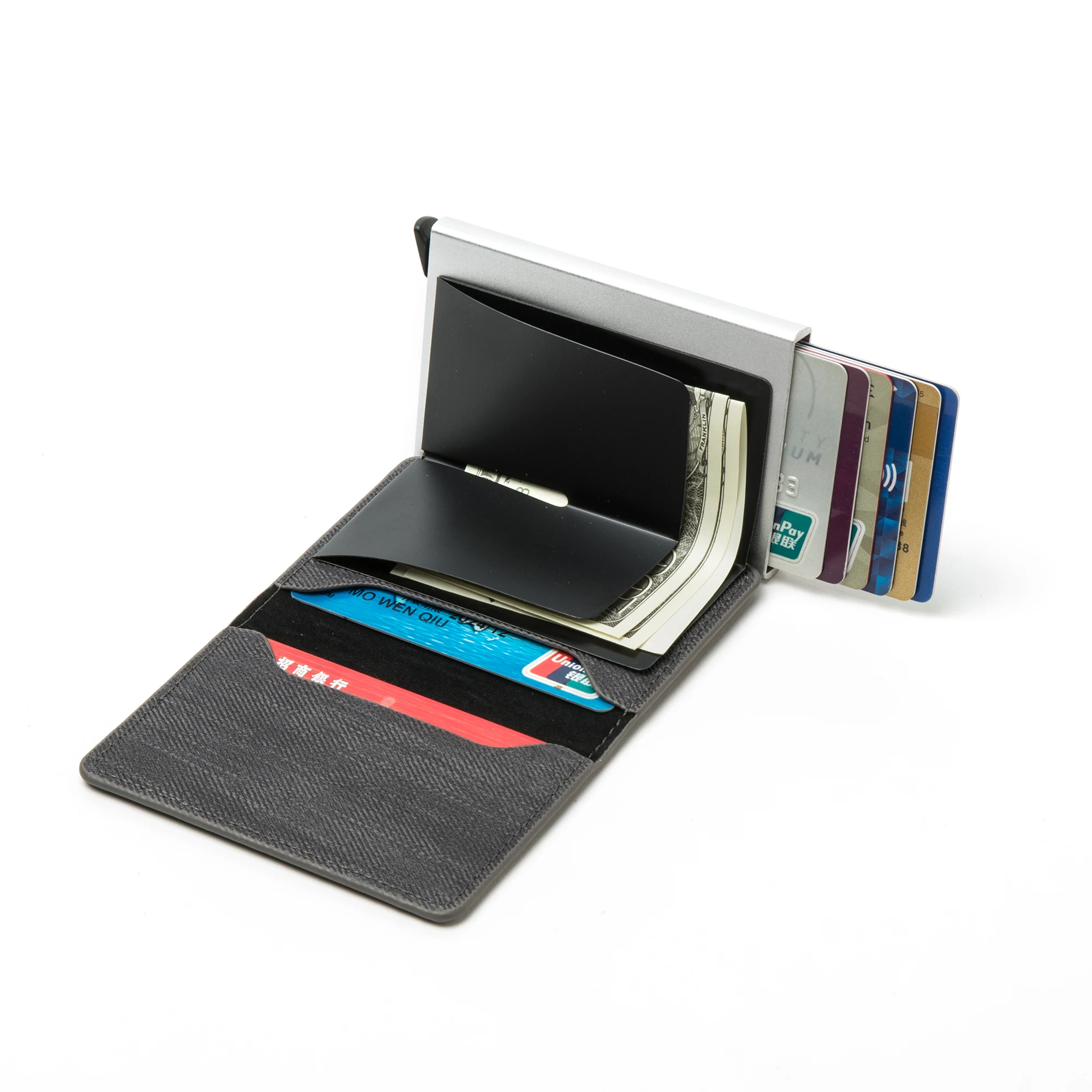 ZOVYVOL подарок бизнес держатель для карт Hasp Rfid Кошелек Алюминиевый унисекс металлический кредитный бизнес мини карточный кошелек Прямая поставка