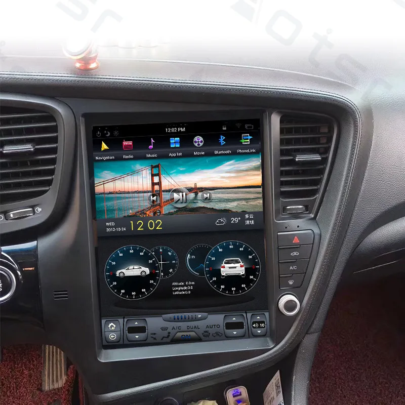 PX6 4 Гб ОЗУ Тесла стиль Android 8,1 Автомобильный gps навигация для KIA Optima KIA K5 2010-2013 Мультимедиа Видео автомобильный радиоприемник проигрыватель ISO lcd