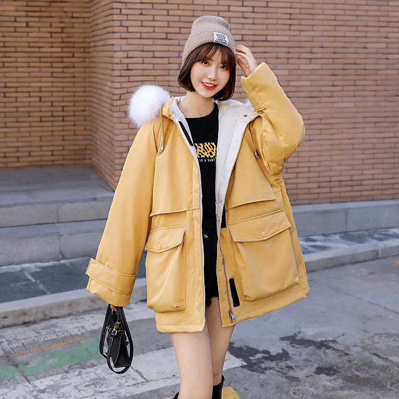 2020 пальто с капюшоном для беременных Женская куртка средней длины зимний