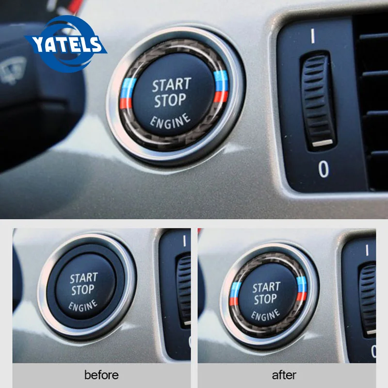 Новинка для bmw e90 e92 e93 автомобильное кольцо запуска двигателя остановки зажигания