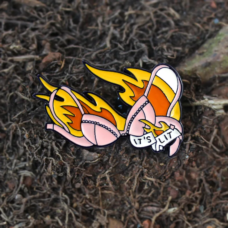 Женские броши бикини с изображением персонажей из мультфильма IT's LIT блестящая