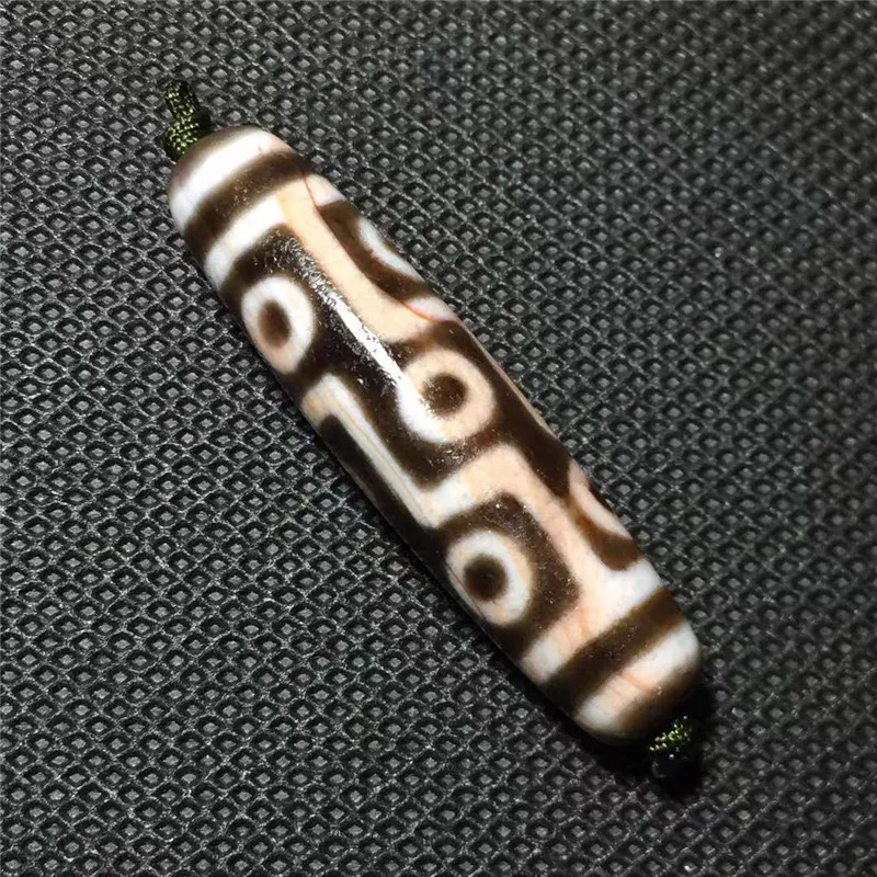 191021-5 Old and Cinnabar Dzi bead High Oily 9 Eyes King Beads Big Wisdom Totem Amulets Talisman Treasure Collectible free ship | Украшения