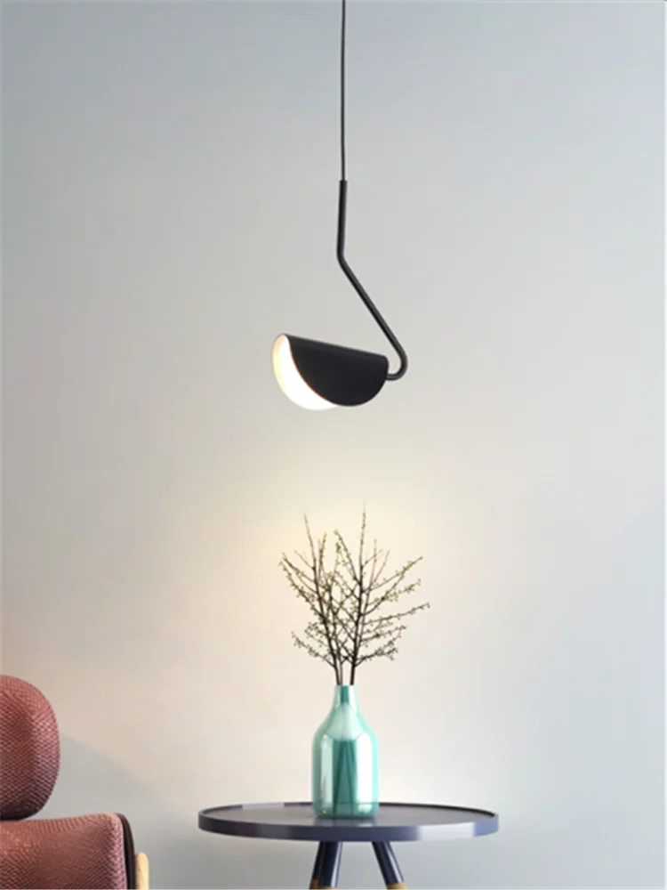 Designer Fashion Modern Minimalist Black Pendant Lights G9 LED Light Fixtures Home Decor Bedroom Bedside Restaurant Bar Cafe