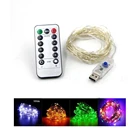 Гирлянда с медным проводом, 8 режимов, 51020 м, USB