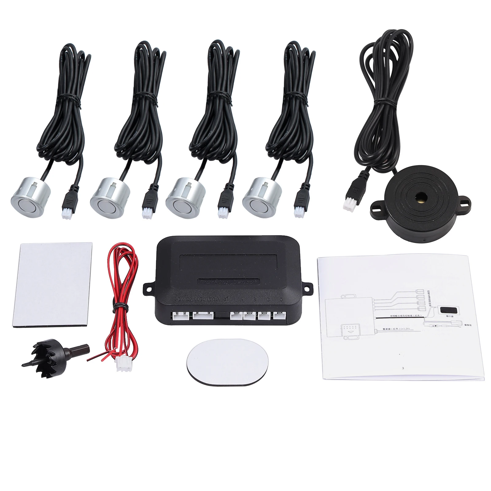 AUTOUTLE авто помощь при парковке Датчики парковки PDC Реверсивный детектор 4