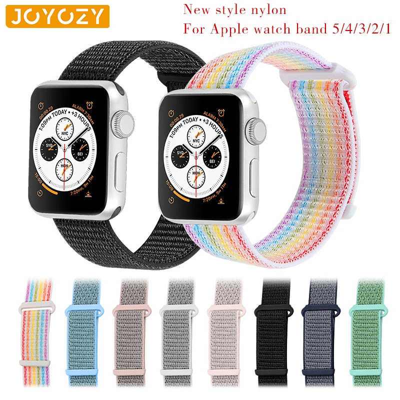 Сменный спортивный ремешок Joyozy для Apple Watch 42 мм/38 мм/40 мм/44 мм нейлоновый Iwatch Band 5 4 3 2
