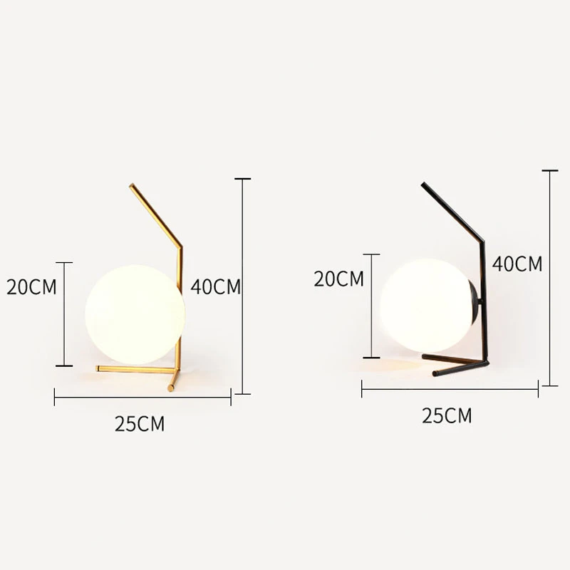Скандинавские настольные лампы со стеклянными шариками современная лампа в виде