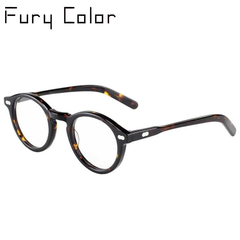 Оправа для очков в стиле ретро мужчин и женщин небольшая круглая оптическая