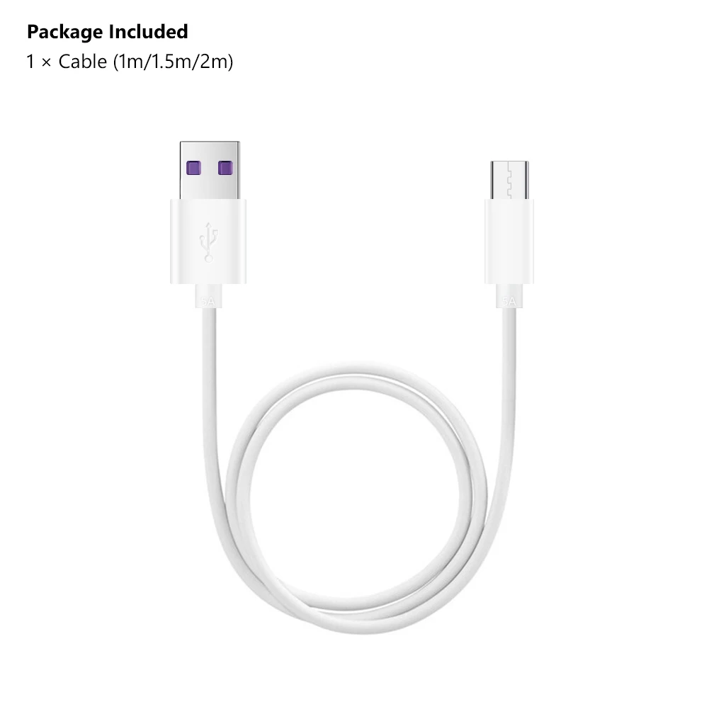 Кабель USB Type-C 5A для Huawei P30 Samsung Galaxy S10 Plus быстрая зарядка Xiaomi планшета Android кабель Micro