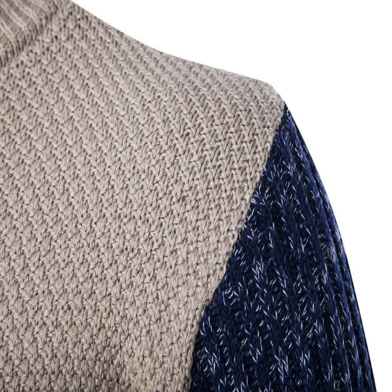 

2020 Autumn Fashion Casual Striped Cotton Sweater Pullovers Contrast Color O-Neck Warm Cotton Knit Men's Sweaters mens clothing