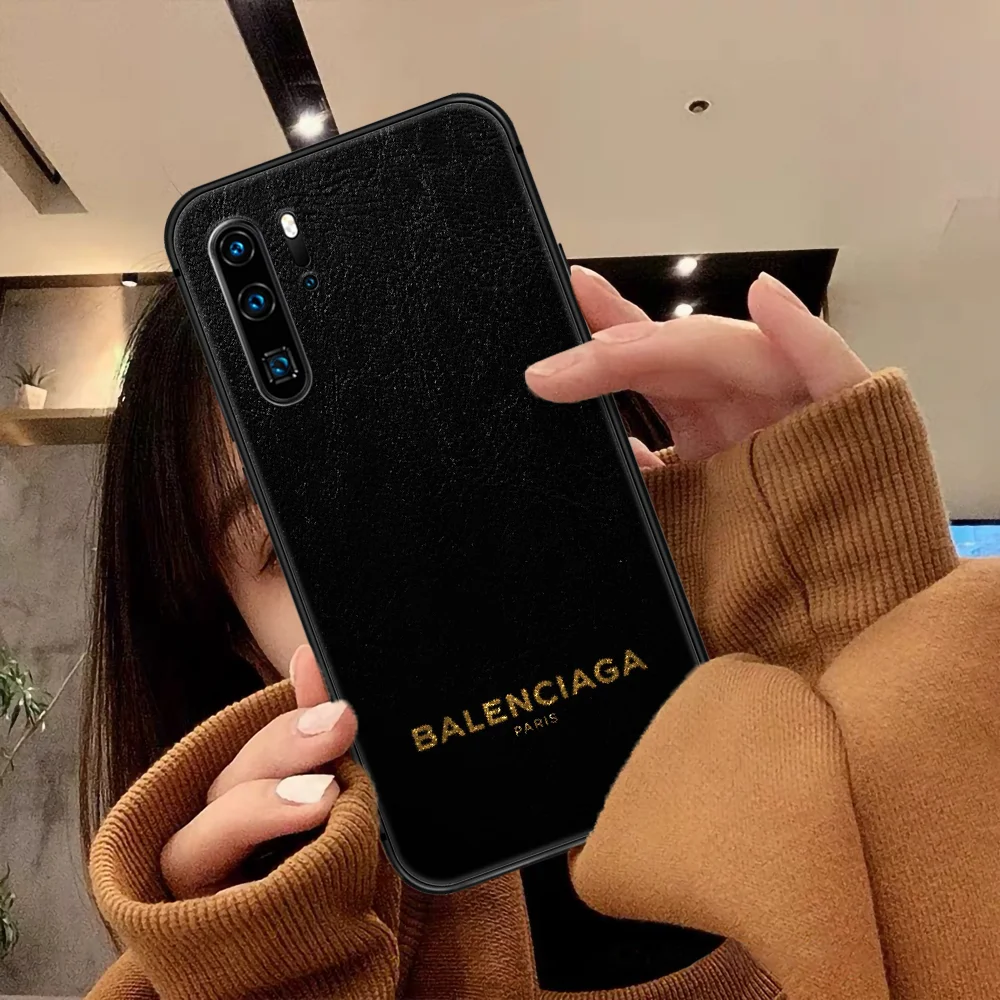 

Paris Luxury Brand Spain Phone Case For Huawei P Mate Smart 10 20 30 40 Lite Z 2019 Pro black Etui Soft Bumper 3D Waterproof