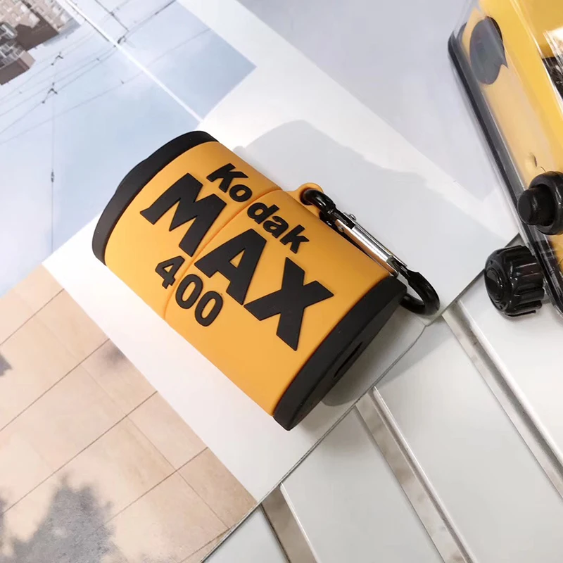 Японский классический рулон пленки беспроводной кейс для bluetooth-гарнитуры для Apple AirPods 2 1 мягкий силиконовый наушник Чехол Коробка coque capa