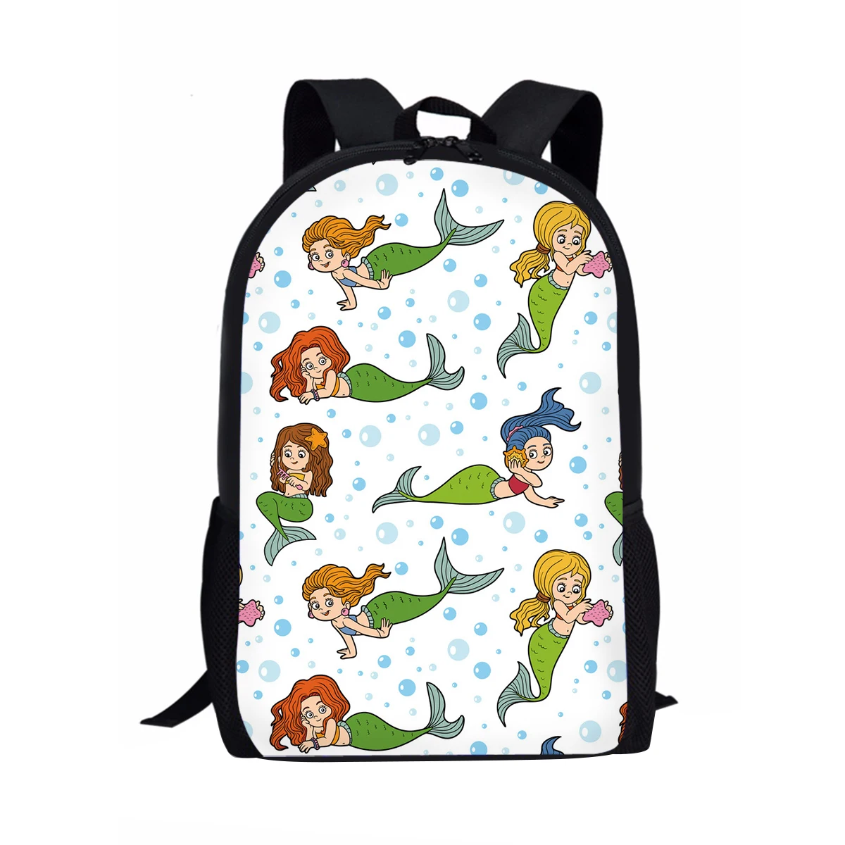 Advocator Printed Mermaid School Bags Large Capacity Backpack for Kids Boys Girls Bookbag for Children and Students Shoulder Bag
