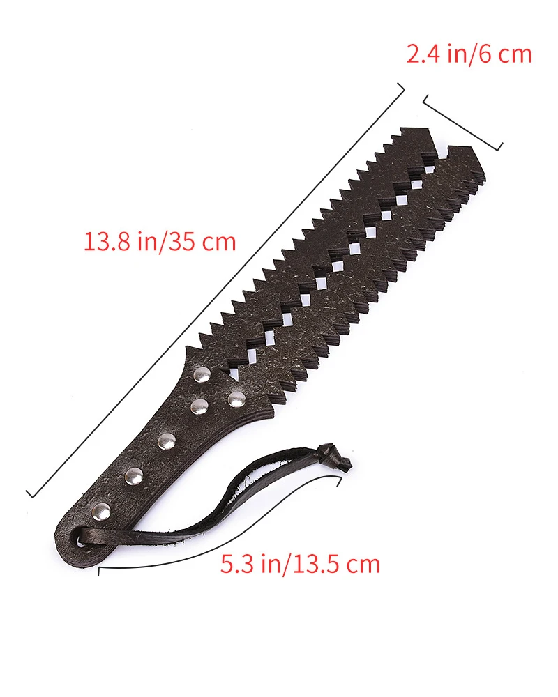 

Handwork Make Saw Shape Genuine Leather COW LEATHER Whip