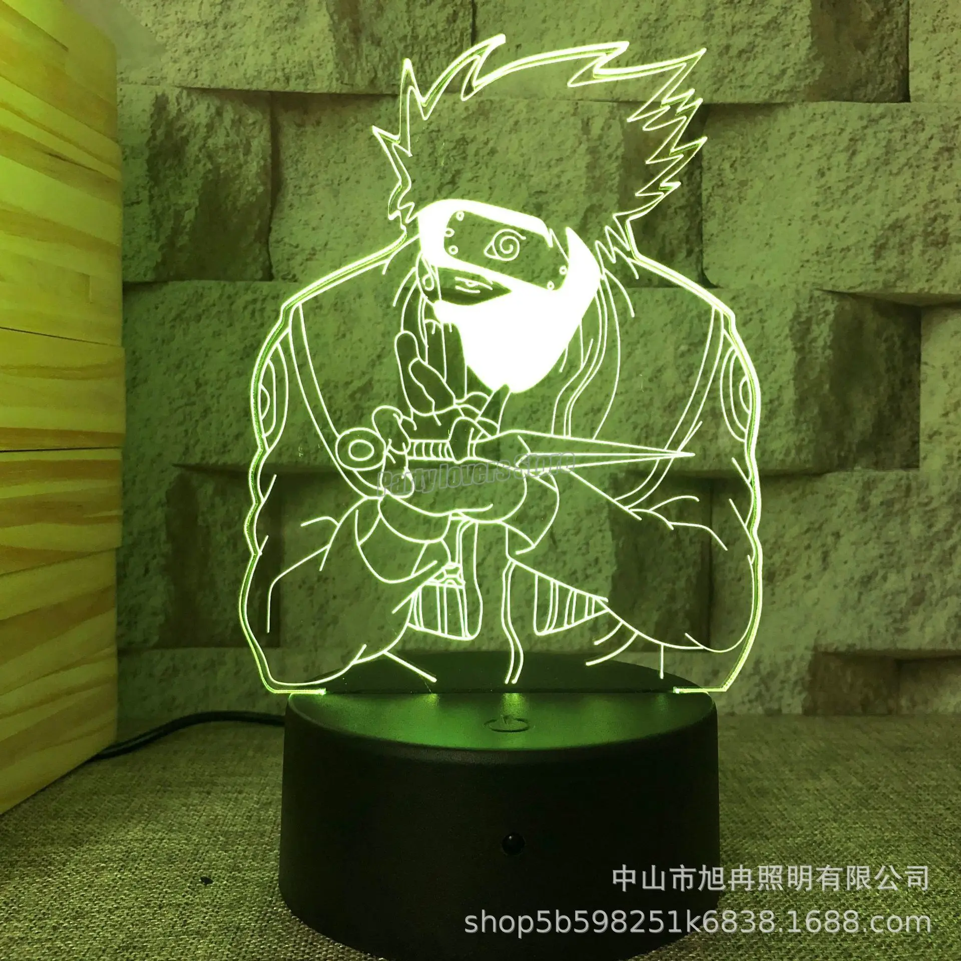 TAKARA TOMY Naruto Uchiha Itachi 3D ночной светильник светодиодный креативный красочный