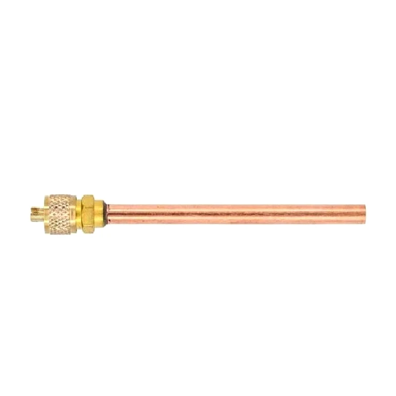 

10 Pcs Access Valves Air Conditioner Service Valves Charge Needle Valves Tube Thickness 0.6mm Copper Tube Length 90mm