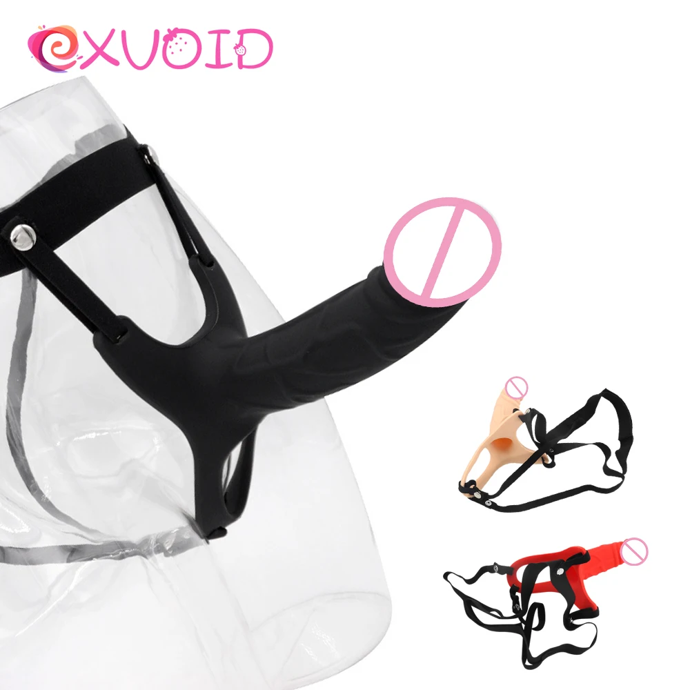 EXVOID увеличивающий мужской t силиконовый массажер для точки G носимый полый