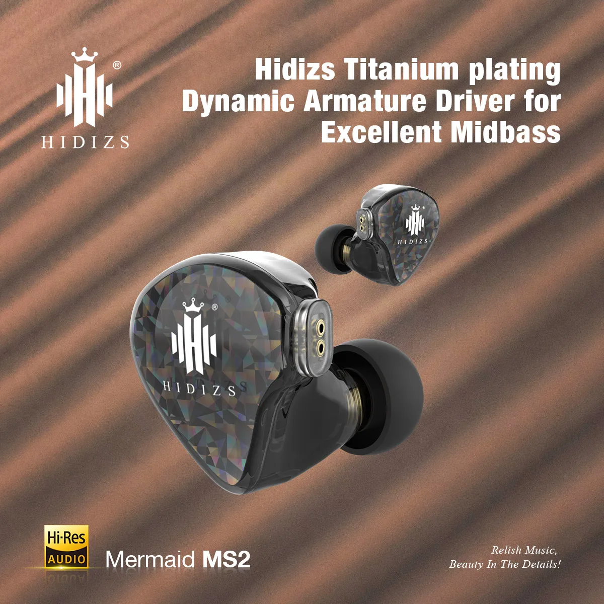 

Hidizs MS2 Hybrid Dual Drivers(1 Knowles BA+1 DD)HiFi In-Ear Wired Sport Music Earphone IEM with 2 Pin 0.78mm Detachable Cable