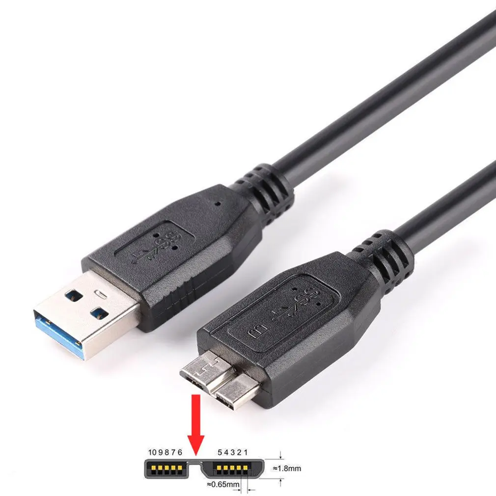 3 фута Micro USB 0 кабель для передачи данных WD My Book внешний жесткий диск SuperSpeed type A |