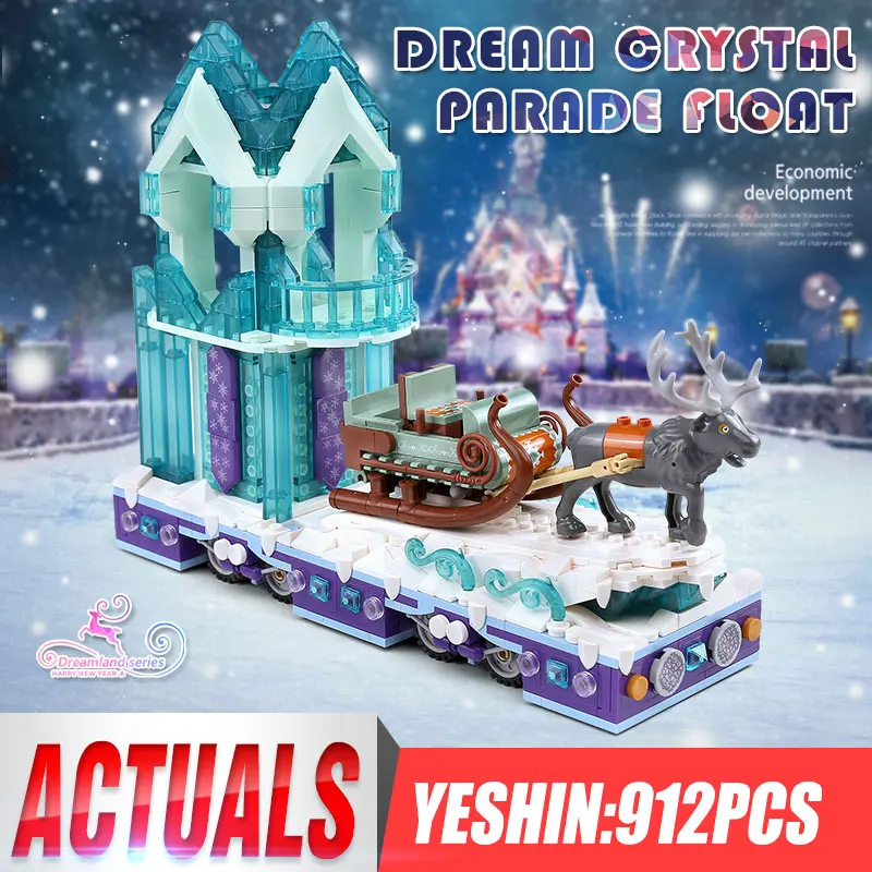 

Mould King 11002 Snow World Girls City Princess Fantasy Winter Village Sleigh Building Blocks Bricks Compatible 41166 Toy