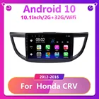 Автомобильный радиоприемник для Honda CRV 2012-2016 четырехъядерный 1024*600 Android 10,0 автомобильный DVD GPS навигатор плеер Автомобильный стерео головное устройство Wi-Fi
