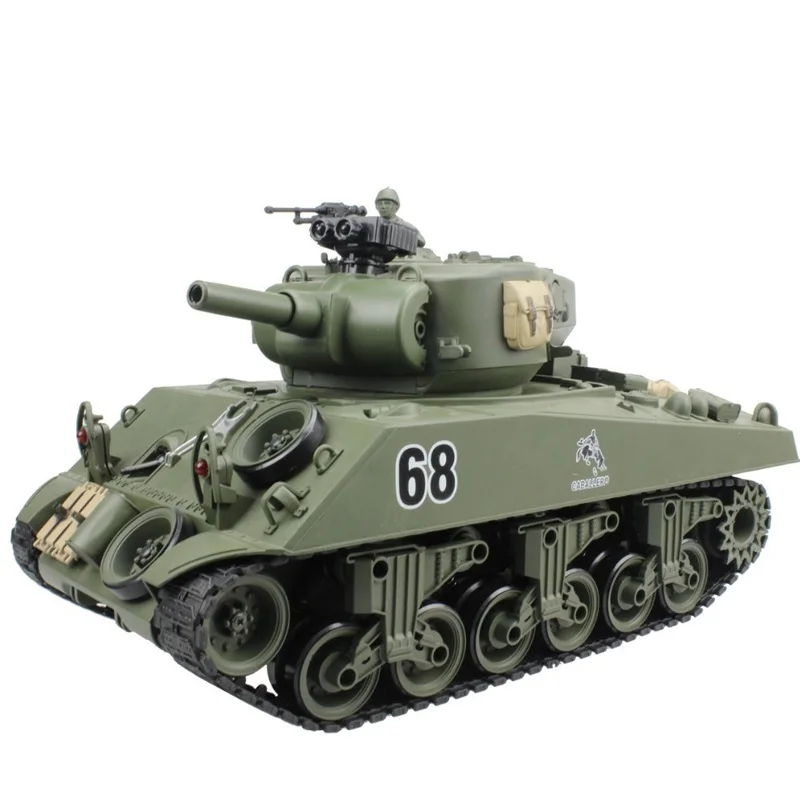 2 4G RC Танк США Шерман M4A3 колесница 15 каналов 1/20 Автомобиль Главный боевой танк