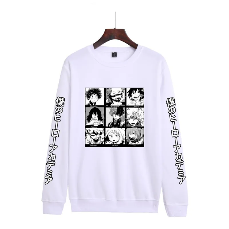 

My Hero Academia Hoodies Anime Hoodies Spring Autumn Harajuku Hooded Sweatshirts Japanese Streetwear Men Crewneck Pullover Hood