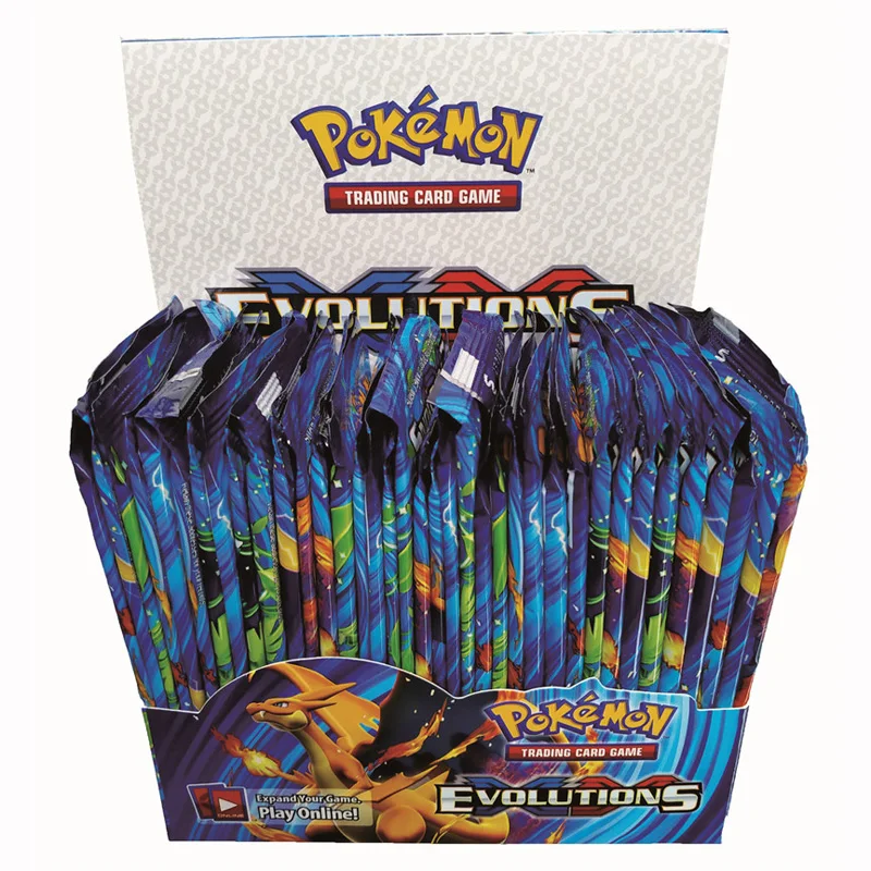 

324Pcs Pokemon Cards Sun & Moon Xy Evolutions Booster Box Collectible Trading Cards Game
