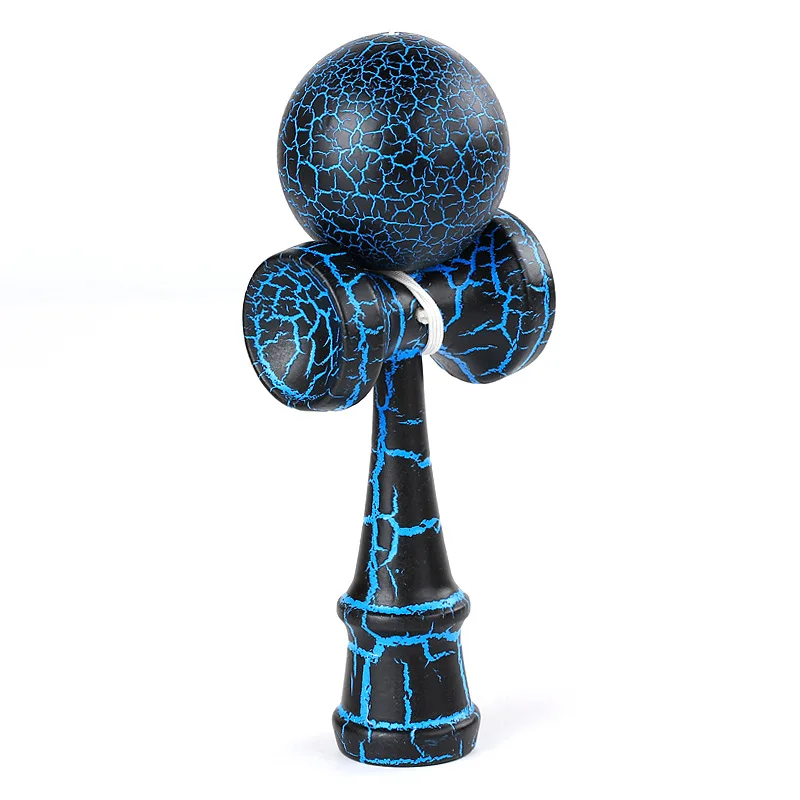 blue in black Обычный профессиональный шар Kendama, деревянные игрушки для улицы, умелый шар для жонглирования, игрушка для снятия стресса, Игрушки для раннего образования для детей - Цвет: blue in black