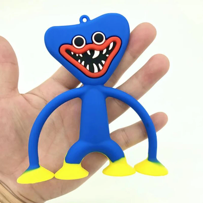 

10Cm Silicone Huggy Wuggy Backpack Keychain Poppy Playtime Bag Pendant Game Character Doll Silicone Toys Gift for Kids Christmas