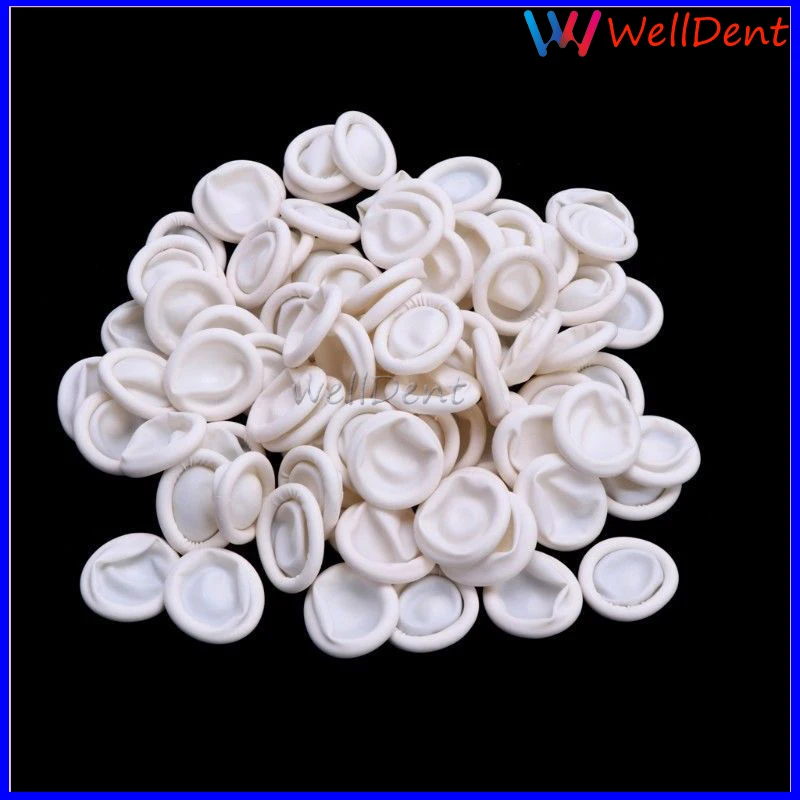 

500g/pack Dental Finger Cots Cleanroom Disposable White Color Anti-static Guitar Gloves\latex ubber