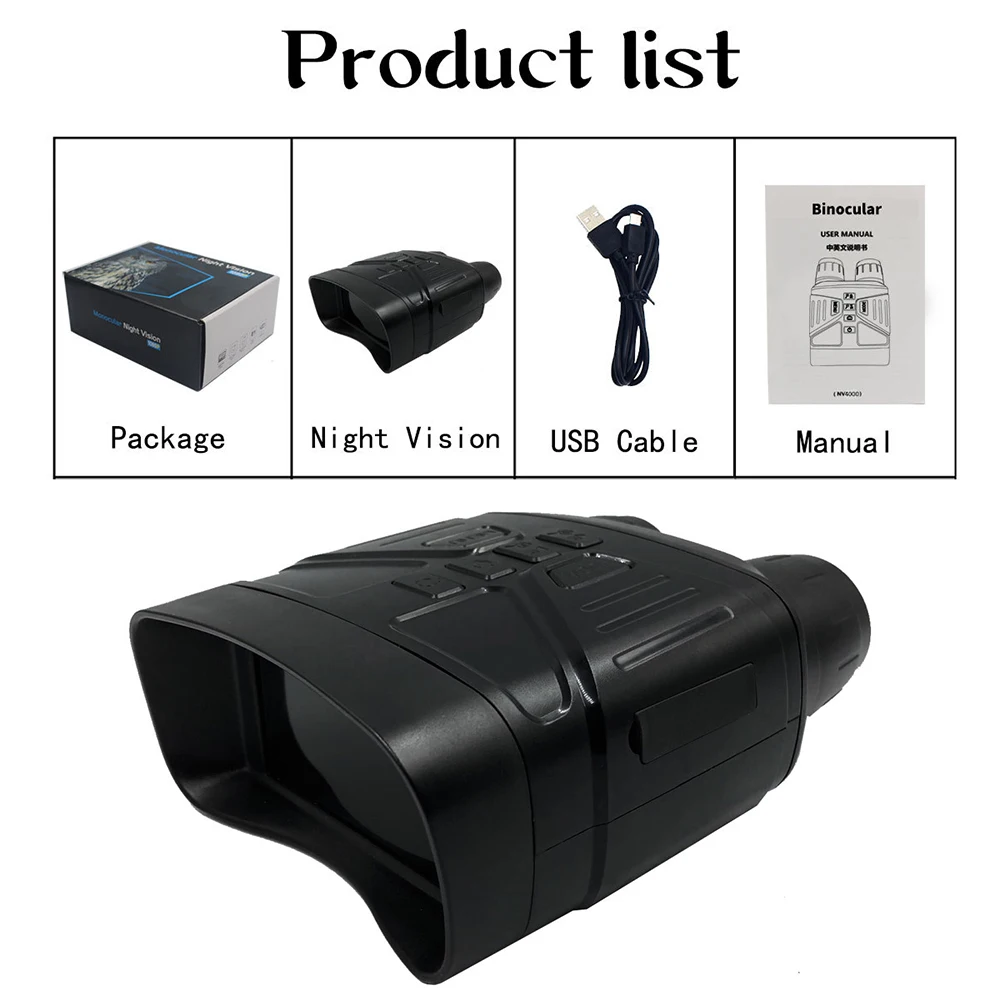 infrared night vision binoculars telescope hunting binoculars 300m big screen 3 x zoom 16g infrared telescope no memory card free global shipping