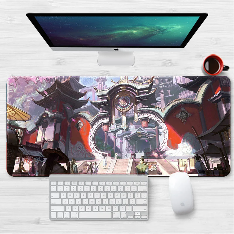

Резиновый коврик для мыши в стиле аниме, большой игровой коврик Xxl для мыши, коврик для настольного компьютера, офисный ковер, коврики для кл...