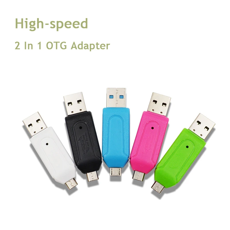 Мини Micro USB и 2 в 1 OTG адаптер SD TF кардридер для телефонов Android внешний портативный