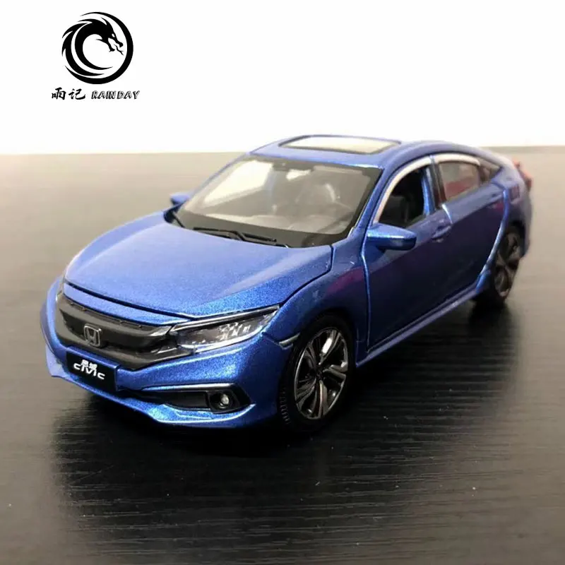 3 шт./партия JK 1/32 масштабная модель автомобиля игрушки Япония Honda Civic звук и свет литья под давлением Металл тянет назад модель автомобиля игрушка