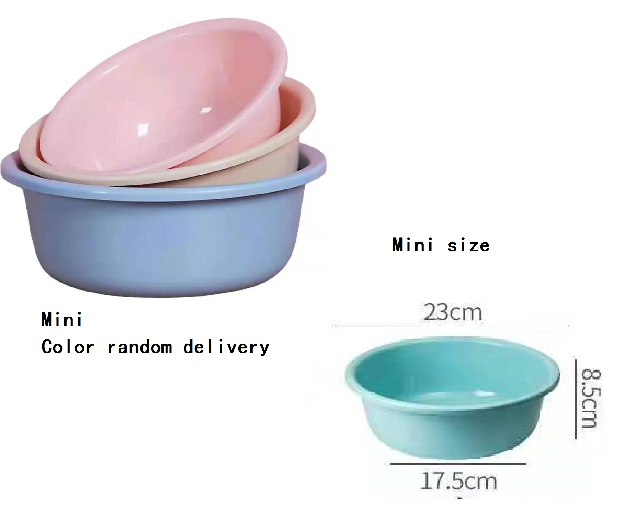 

Thickened plastic washbasin deepens dormitory household bathroom size laundry basin baby vegetable wash foot basin